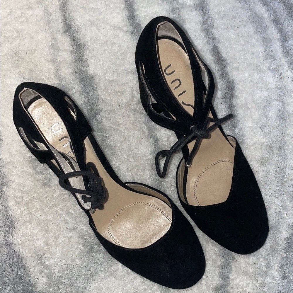 Unisa Black Suede Women's Heels - Picture 5 of 5